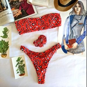 Animal Spring Print Two Piece Medium Padded Bikini